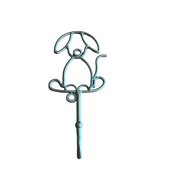 COPY - Dog Leash Wall Hook 7" Black Metal Cute Decor Pet - Picture 3 of 5